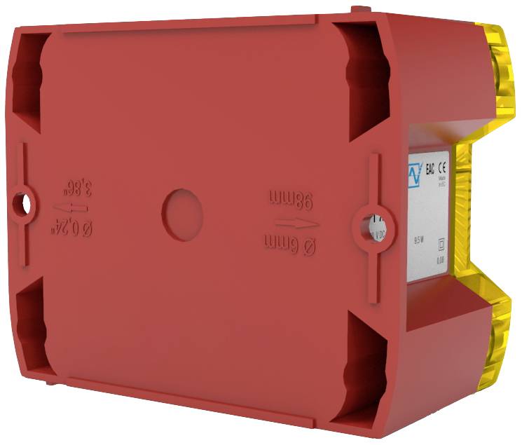 Pfannenberg Signalleuchte PY L-S-TL 21513813000 Gelb Gelb Blitzlicht, Blinklicht 24 V/DC