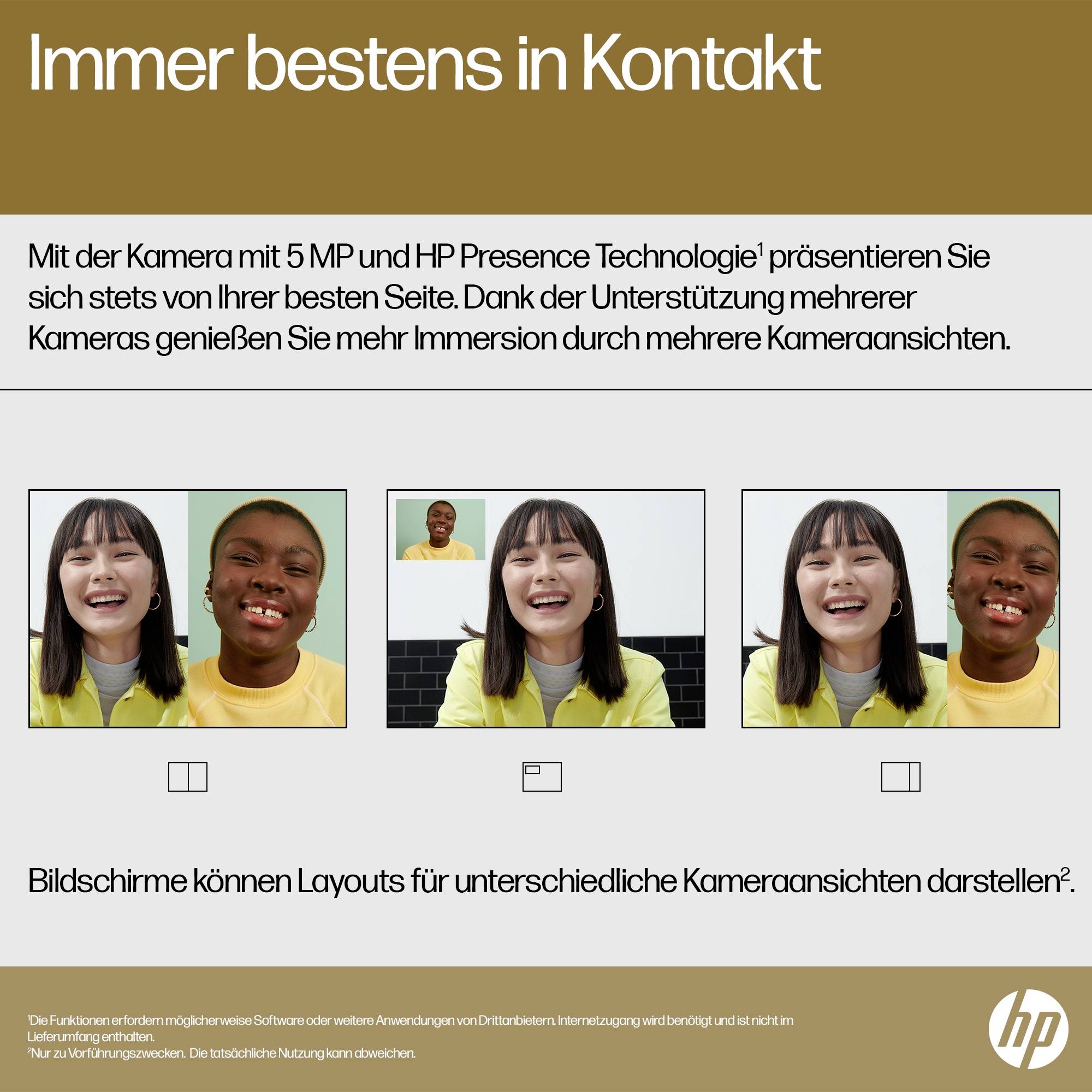 HP 2-in-1 Notebook / Tablet ENVY x360 2-in-1 Laptop 15-fh0055ng 39.6 cm (15.6 Zoll) Full HD AMD Ryzen 5 7530U 16 GB RAM 512 GB SSD Deutsch, QWERTZ