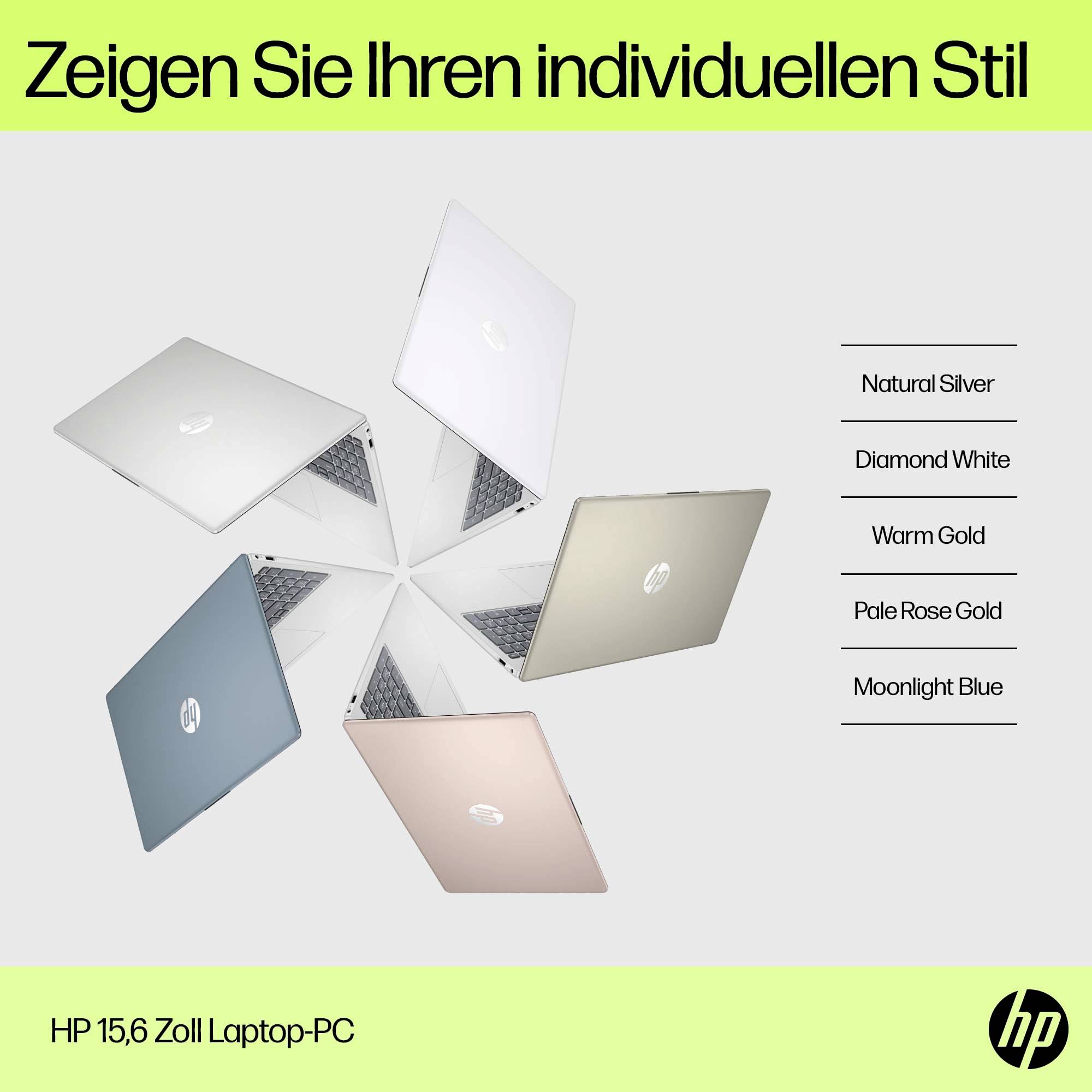 HP Notebook Laptop 15-fd0033ng 39.6cm (15.6 Zoll) Full HD Intel® Core™ i3 i3-1315U 8GB RAM 256GB SSD Intel Iris Xe Win 11 Home