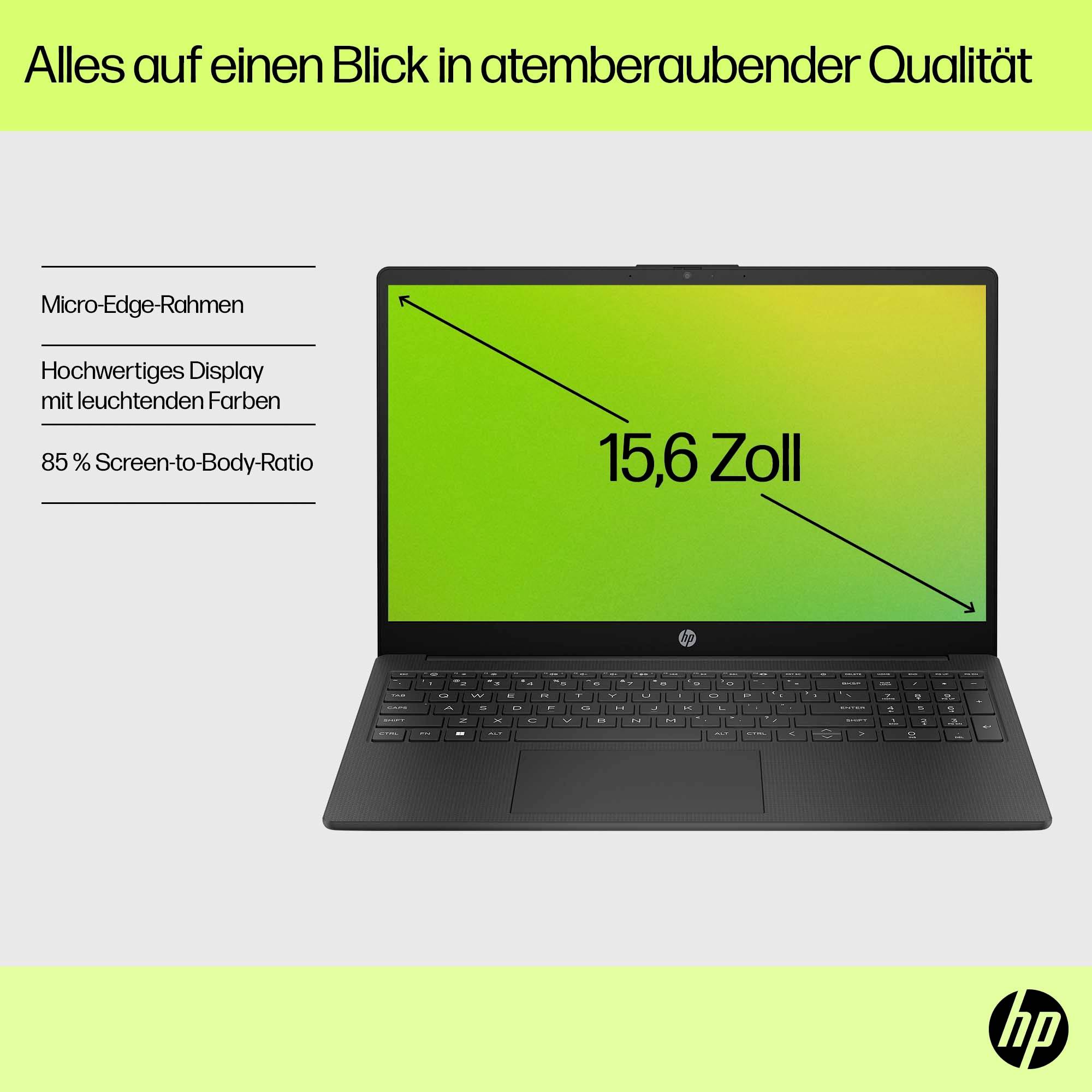 HP Notebook Laptop 15-fd0033ng 39.6cm (15.6 Zoll) Full HD Intel® Core™ i3 i3-1315U 8GB RAM 256GB SSD Intel Iris Xe Win 11 Home