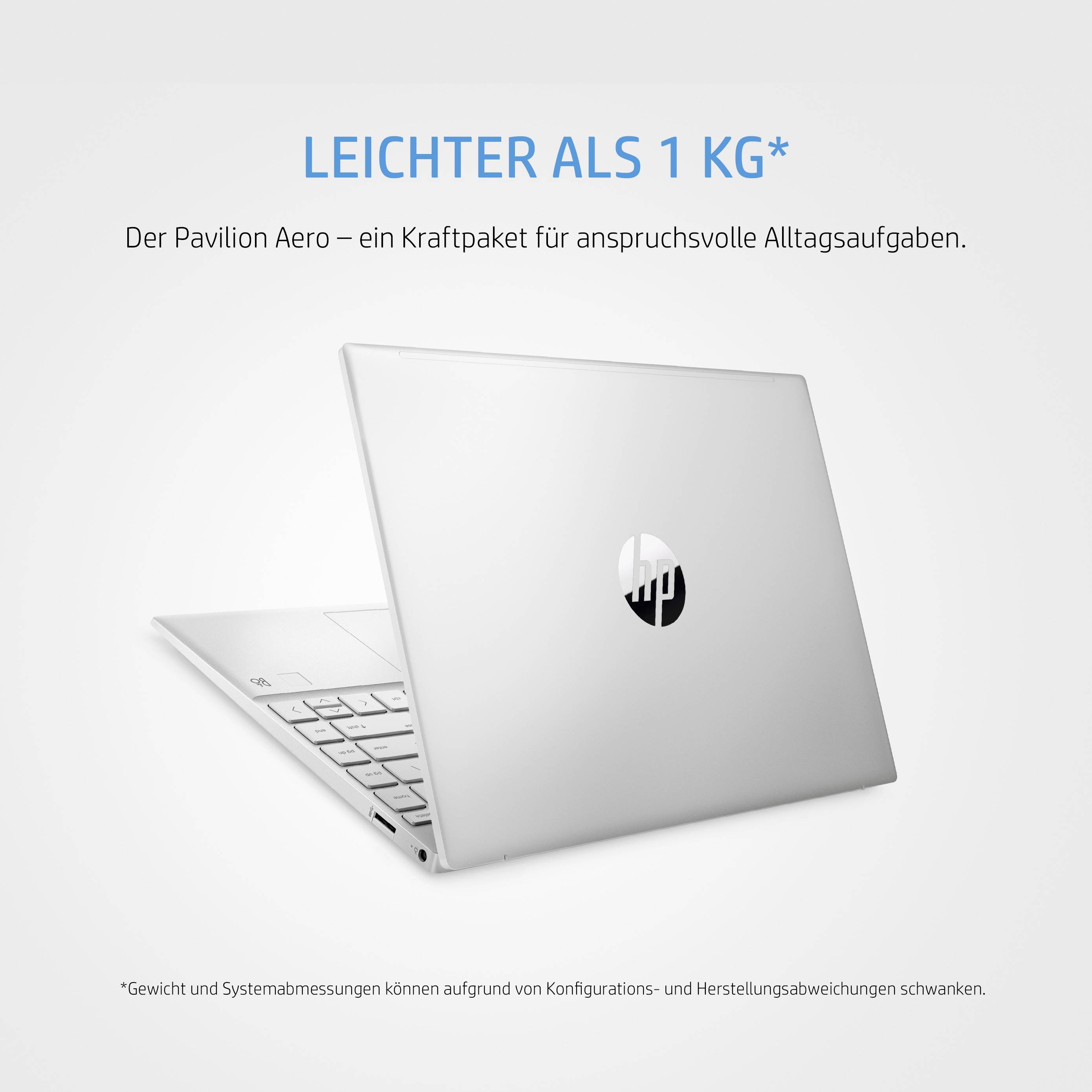 HP Notebook Pavilion 13-be2055ng 33.8cm (13.3 Zoll) WUXGA AMD Ryzen 5 7535U 16GB RAM 512GB SSD AMD Radeon 660M Win 11 Home Silber