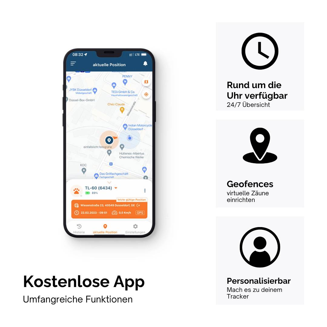 Trackilive EverFind GPS Tracker Fahrzeugtracker, Multifunktionstracker Schwarz 1St.