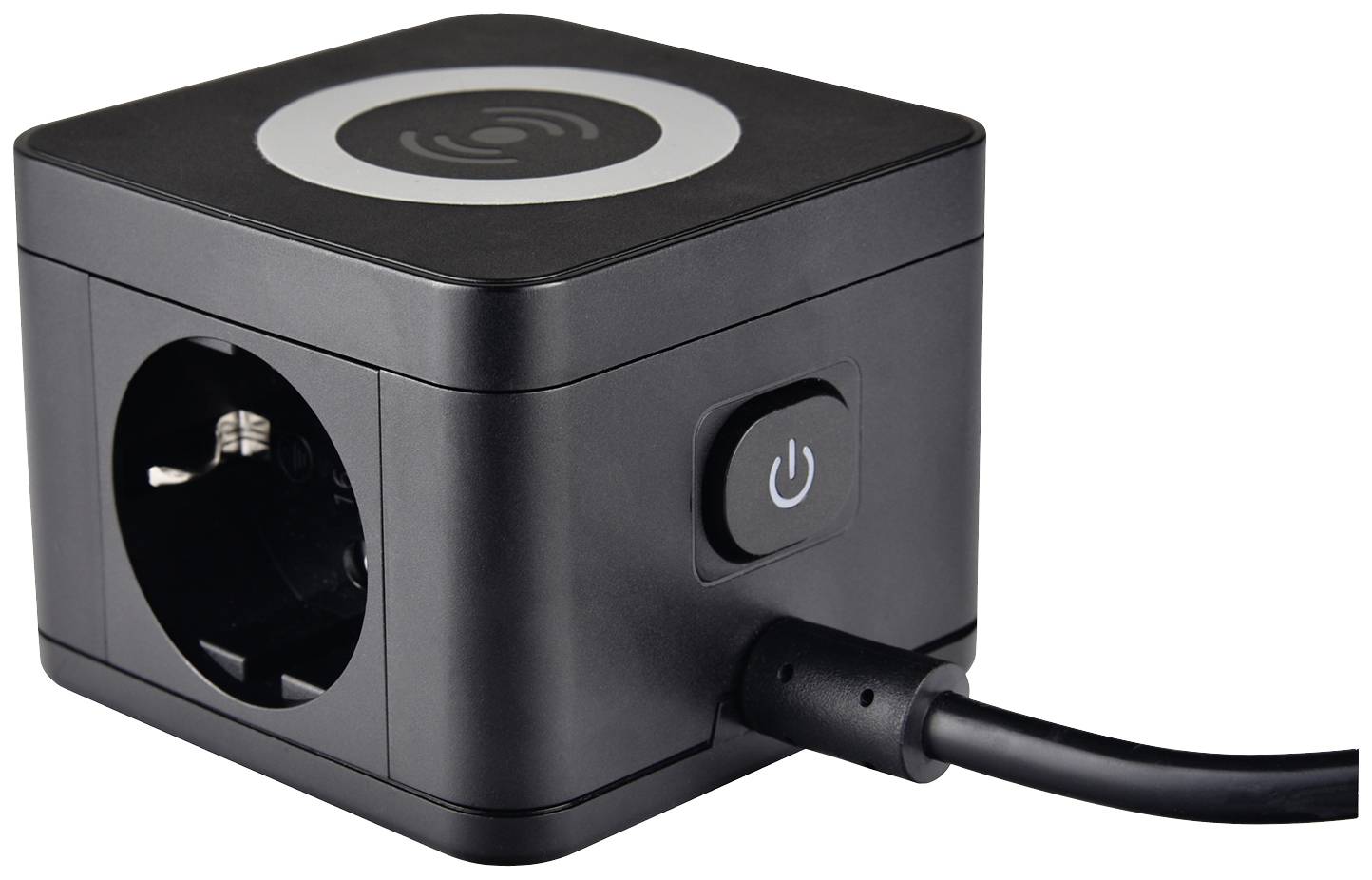 AS Schwabe 18220 Tischsteckdose Schwarz Schutzkontakt 1St.