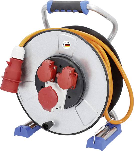 AS Schwabe 23993 Kabeltrommel 30m Gelb CEE-Stecker 16A 5polig