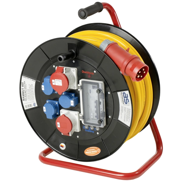 AS Schwabe 26402 Kabeltrommel 30m Gelb CEE-Stecker 32A 5polig AS Schwabe 26402 Kabeltrommel 30m Gelb CEE-Stecker 32A 5polig