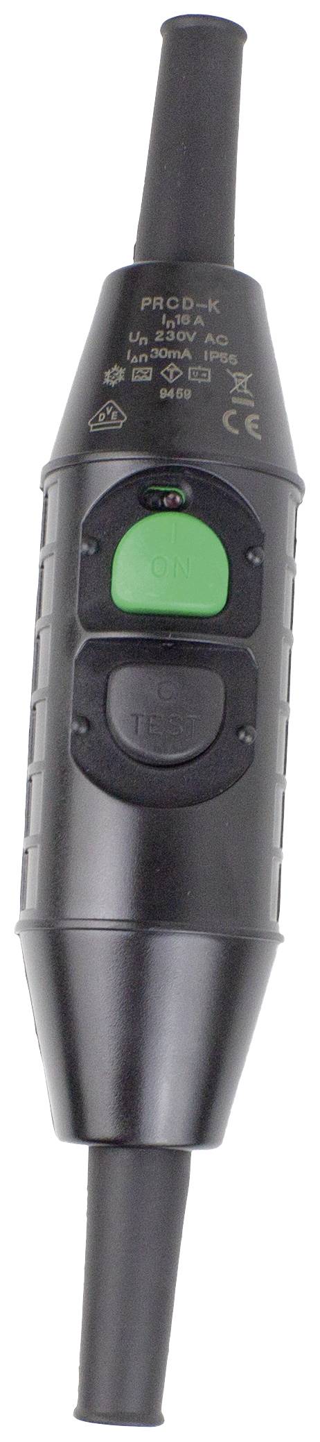 AS Schwabe 45400 Personenschutz-Zwischenstecker PRCD-K 230V Schwarz IP55