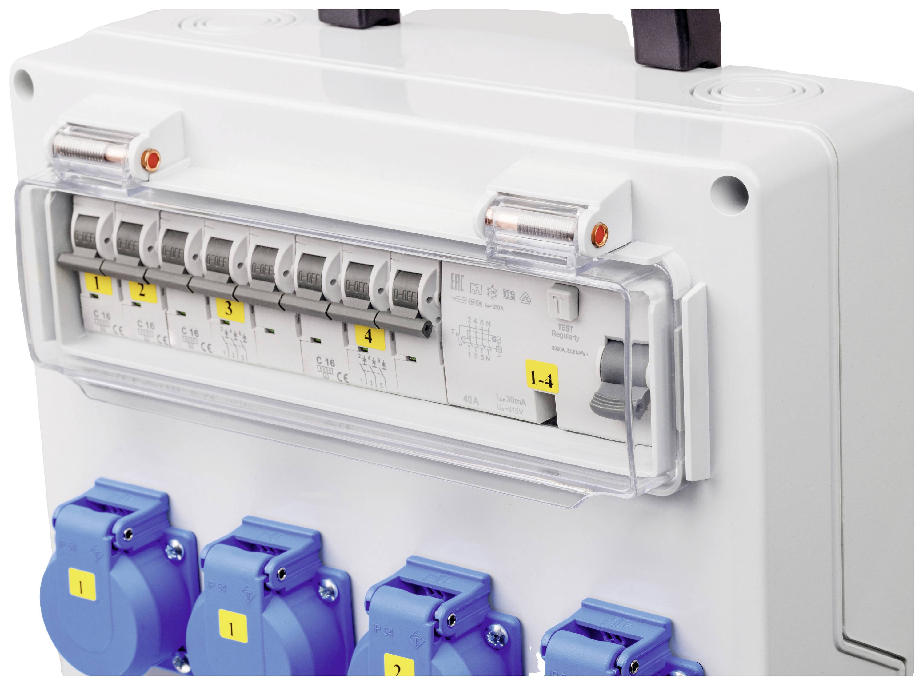 AS Schwabe CEE Stromverteiler FIXO 3 61517 400V 16A