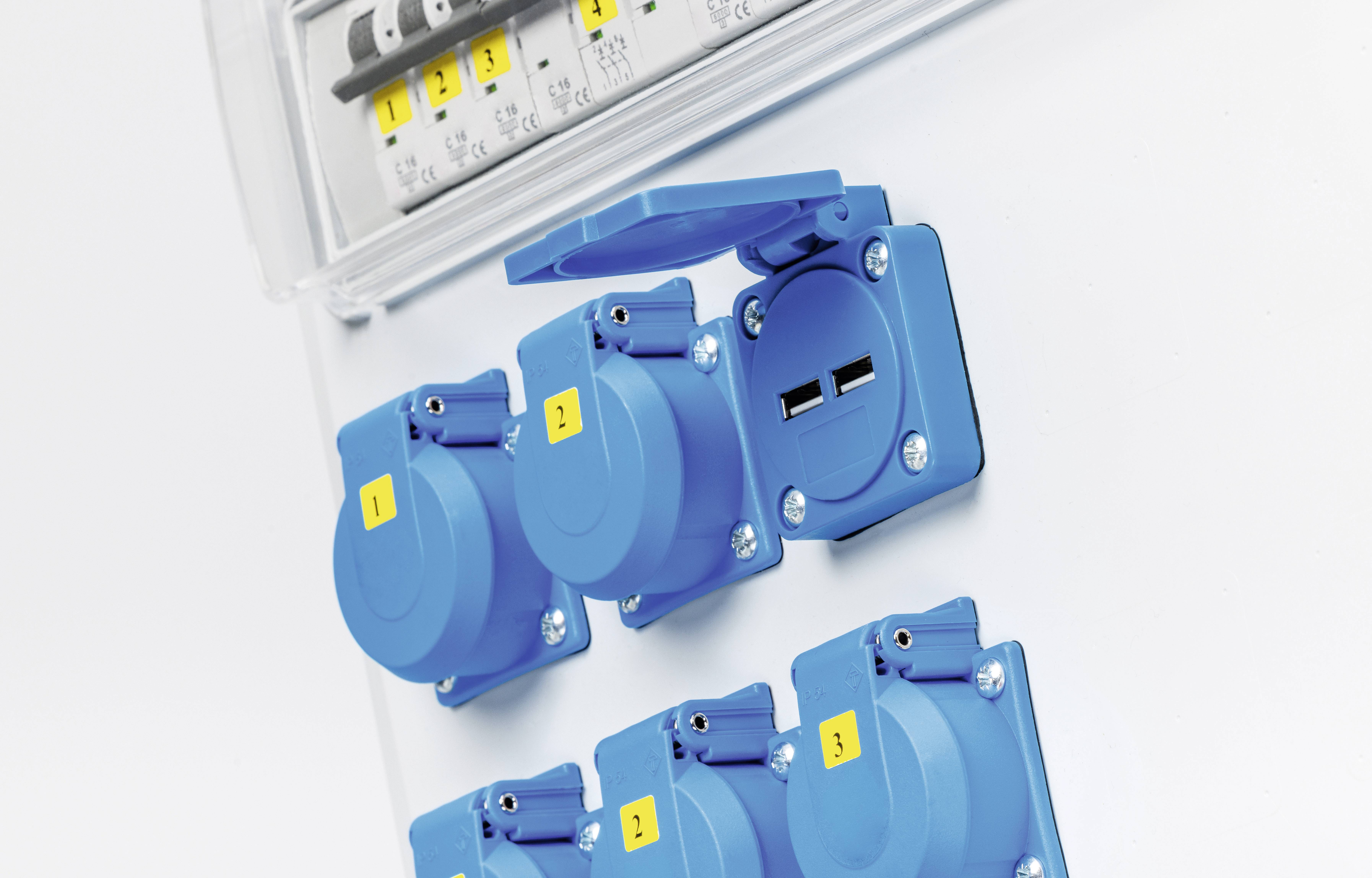 AS Schwabe CEE Stromverteiler FIXO 5 MAX 61523 400V 32A