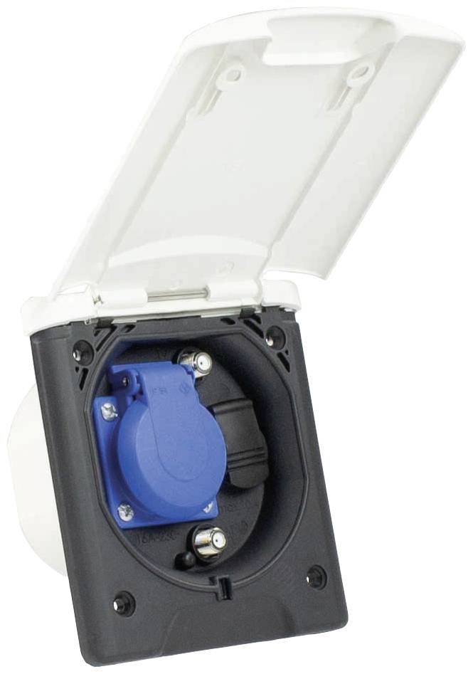 AS Schwabe 62473 Einbau-Steckdose IP44 Weiß