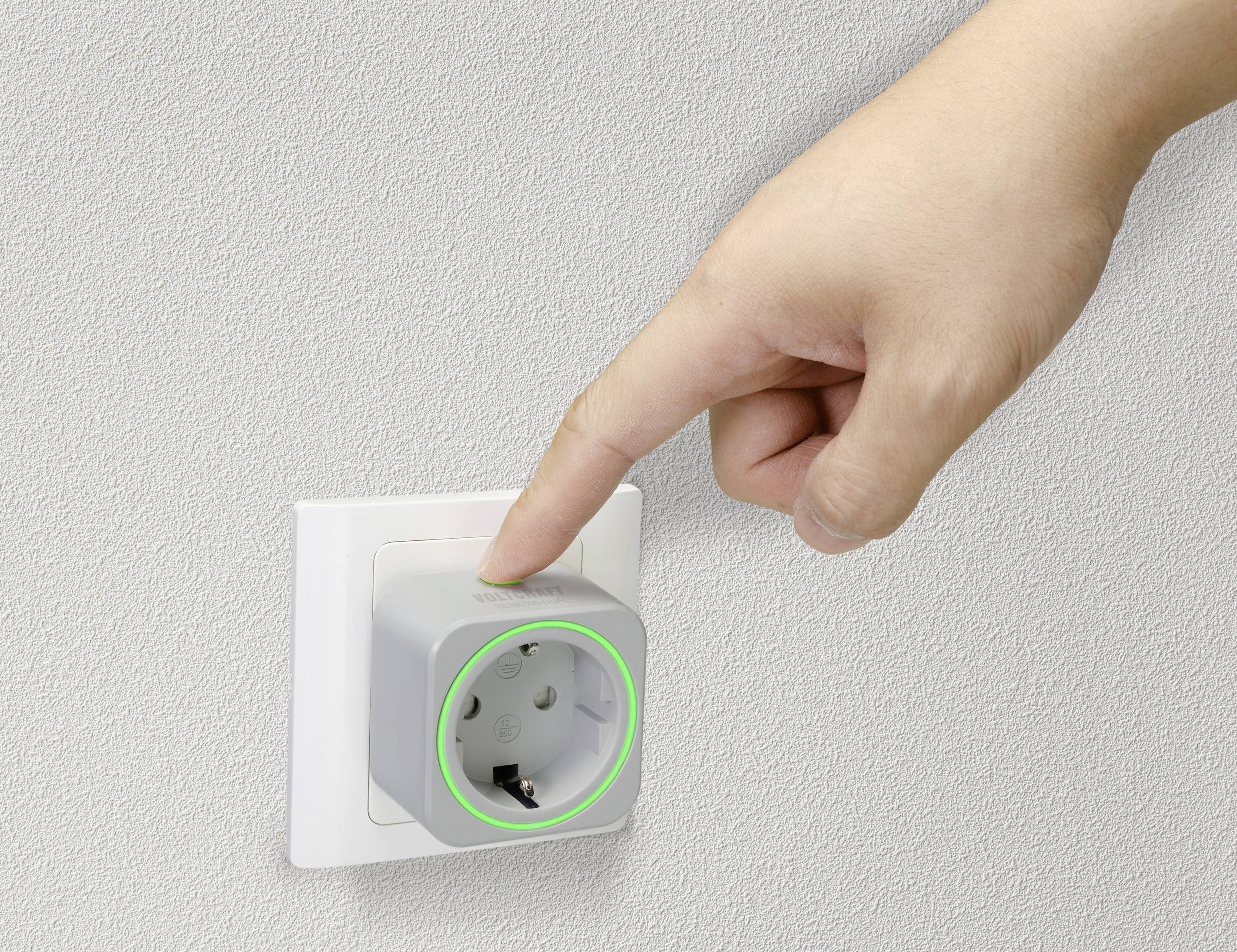 VOLTCRAFT SEM6000 DUAL Energiekosten-Messgerät Bluetooth®-Schnittstelle, Datenexport, Datenloggerfu