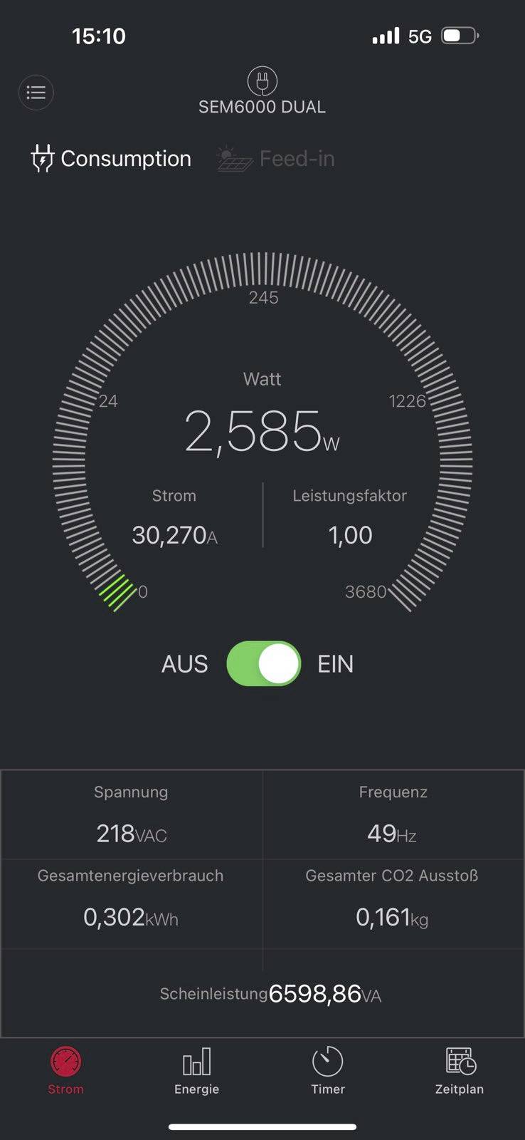 VOLTCRAFT SEM6000 DUAL Energiekosten-Messgerät Bluetooth®-Schnittstelle, Datenexport, Datenloggerfunktion, TRMS, Stromtarif