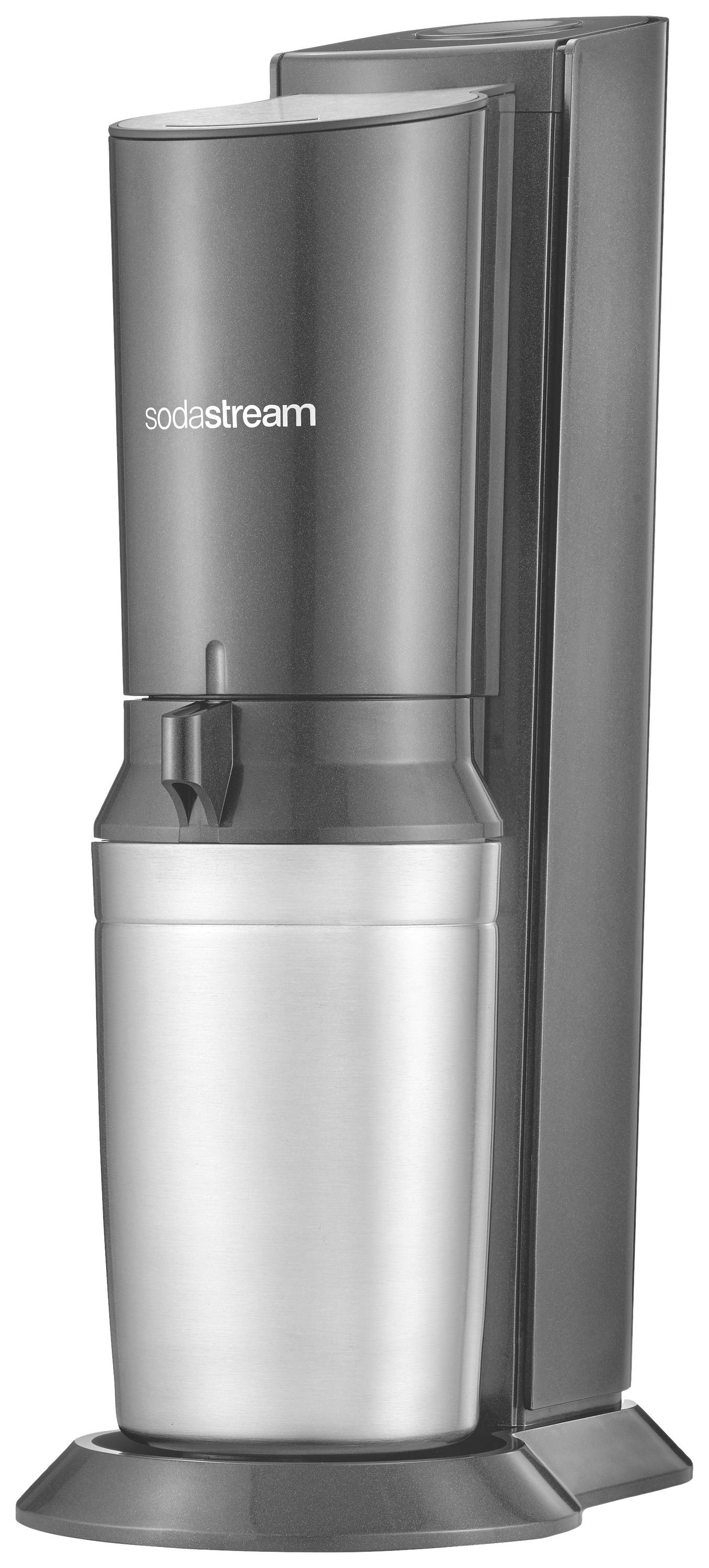 Sodastream Wassersprudler Crystal 3.0 Schwarz, Edelstahl