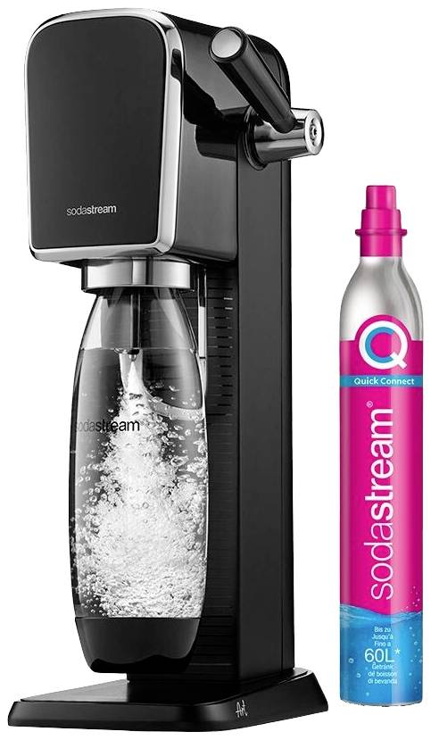 Sodastream Wassersprudler Art Schwarz, Edelstahl
