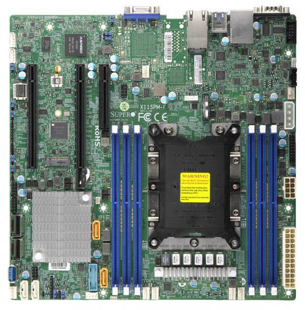 Supermicro X11SPM-F Mainboard Sockel (PC) Intel® 3647 Formfaktor (Details) Micro-ATX Mainboard-Chipsatz Intel® C621