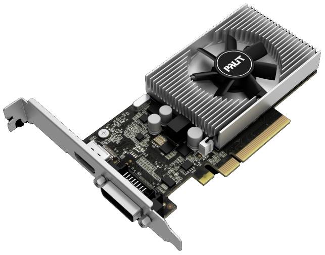 Palit Grafikkarte Nvidia GeForce GT1030 GDDR4-RAM PCIe x16 PCIe 3.0, HDMI®, DVI