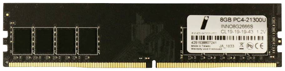 Innovation IT 4251538807241 Desktop-Arbeitsspeicher DDR4 8GB 1 x 8GB 2666MHz 288pin DIMM 4251538807241