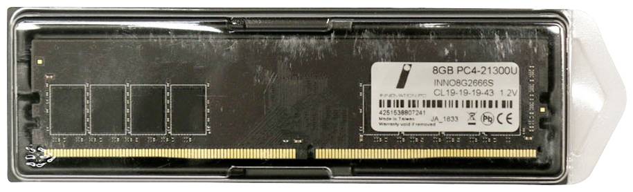 Innovation IT 4251538807241 Desktop-Arbeitsspeicher DDR4 8GB 1 x 8GB 2666MHz 288pin DIMM 4251538807241
