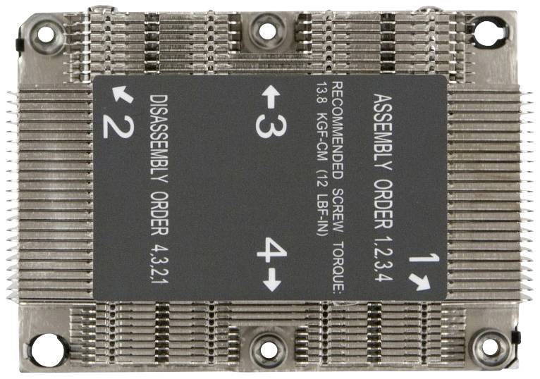 Supermicro 2U Passive CPU HS with Side Air Ch. for X11 Purle