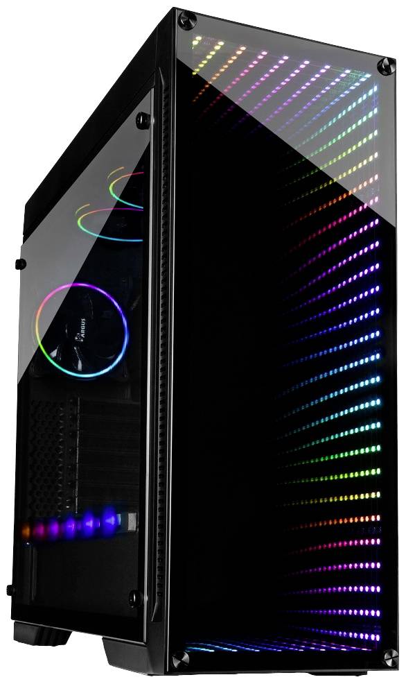 Inter-Tech X-908 Infini2 Tower PC-Gehäuse Schwarz