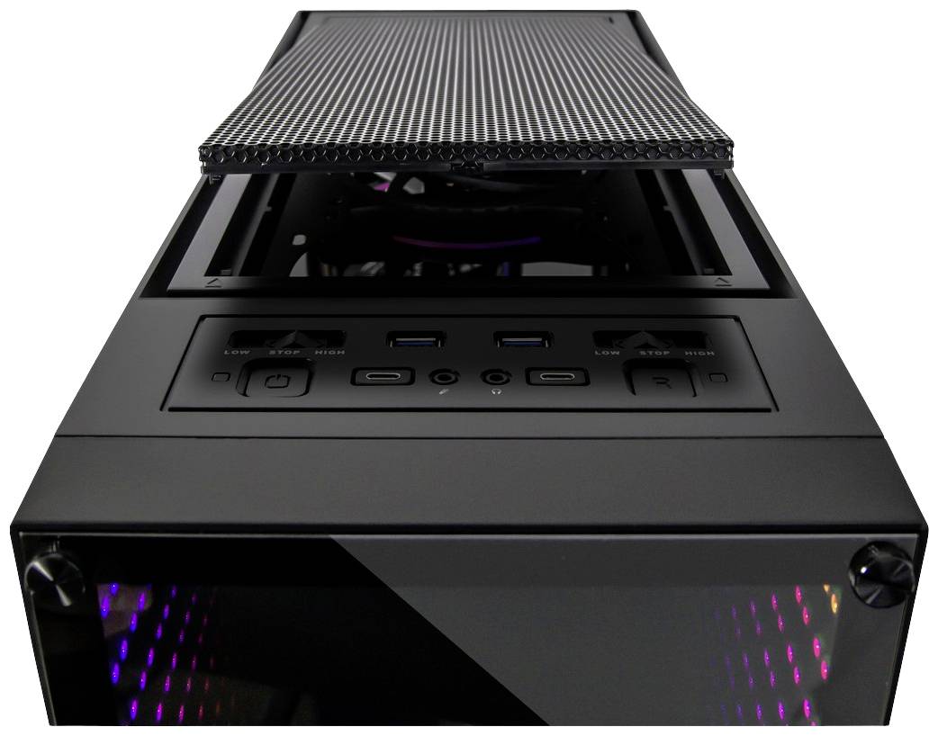 Inter-Tech X-908 Infini2 Tower PC-Gehäuse Schwarz