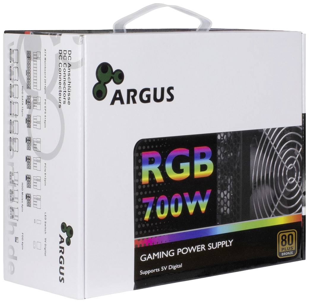 Inter-Tech Argus RGB-700W II PC Netzteil 700 W 80PLUS® Bronze
