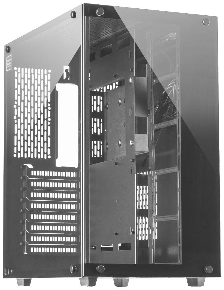 Inter-Tech C-701 Panorama Full Tower PC-Gehäuse Schwarz