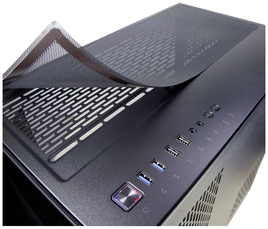 Inter-Tech C-701 Panorama Full Tower PC-Gehäuse Schwarz