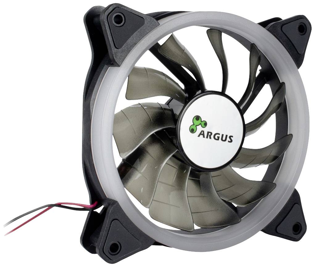 Inter-Tech Argus RS-051 RGB CPU-Kühler mit Lüfter Schwarz (B x H x T) 120 x 25 x 120mm