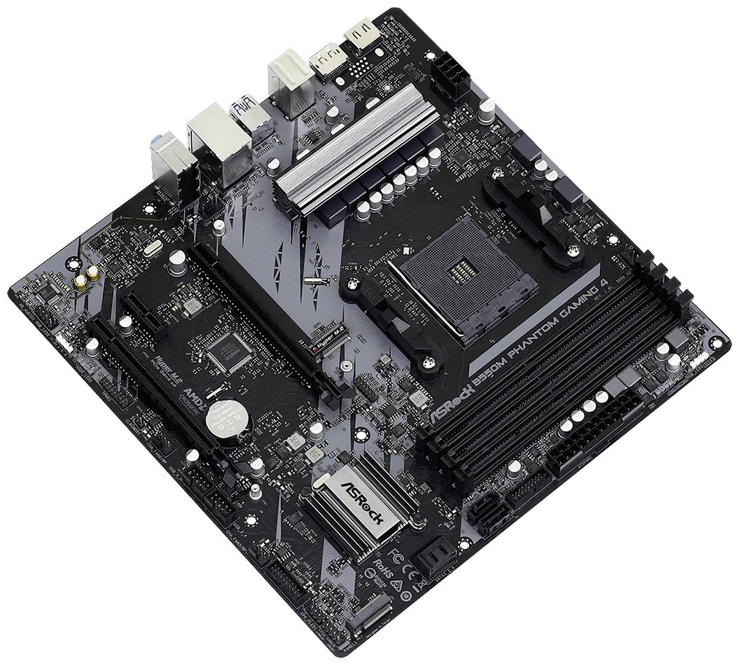 ASRock B550M Phantom Gaming 4 Mainboard Sockel (PC) AMD® AM4 Formfaktor (Details) Micro-ATX Mainboard-Chipsatz AMD® B550