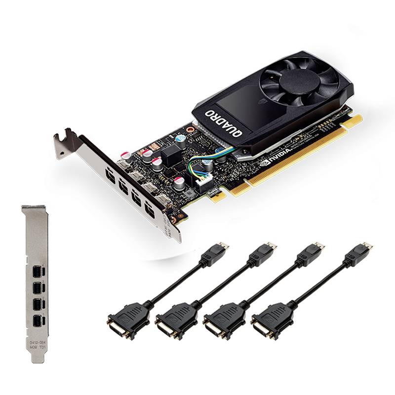PNY Grafikkarte Nvidia Quadro P1000 4 GB GDDR5-RAM PCIe x16 PCIe 3.0 x16, DisplayPort, Mini DisplayPort Low Profile