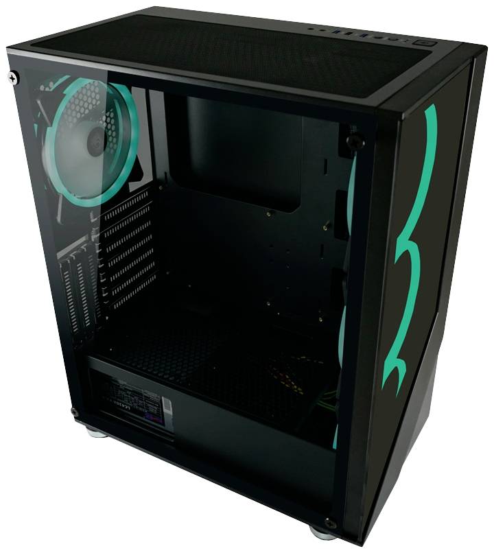 LC Power Gaming 803B Midi-Tower PC-Gehäuse Schwarz