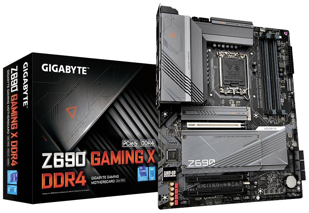 Gigabyte Z690 GAMING X DDR4 (rev. 1.0) Mainboard Sockel (PC) Intel® 1700 Formfaktor (Details) ATX Mainboard-Chipsatz Intel® Z690