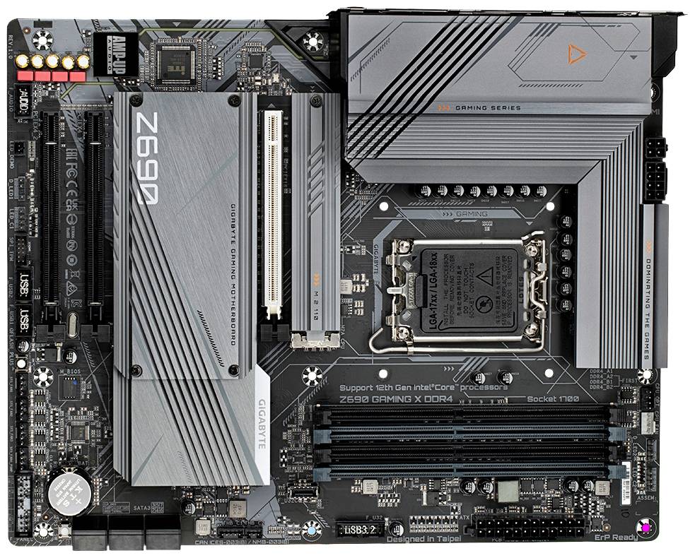 Gigabyte Z690 GAMING X DDR4 (rev. 1.0) Mainboard Sockel (PC) Intel® 1700 Formfaktor (Details) ATX Mainboard-Chipsatz Intel® Z690