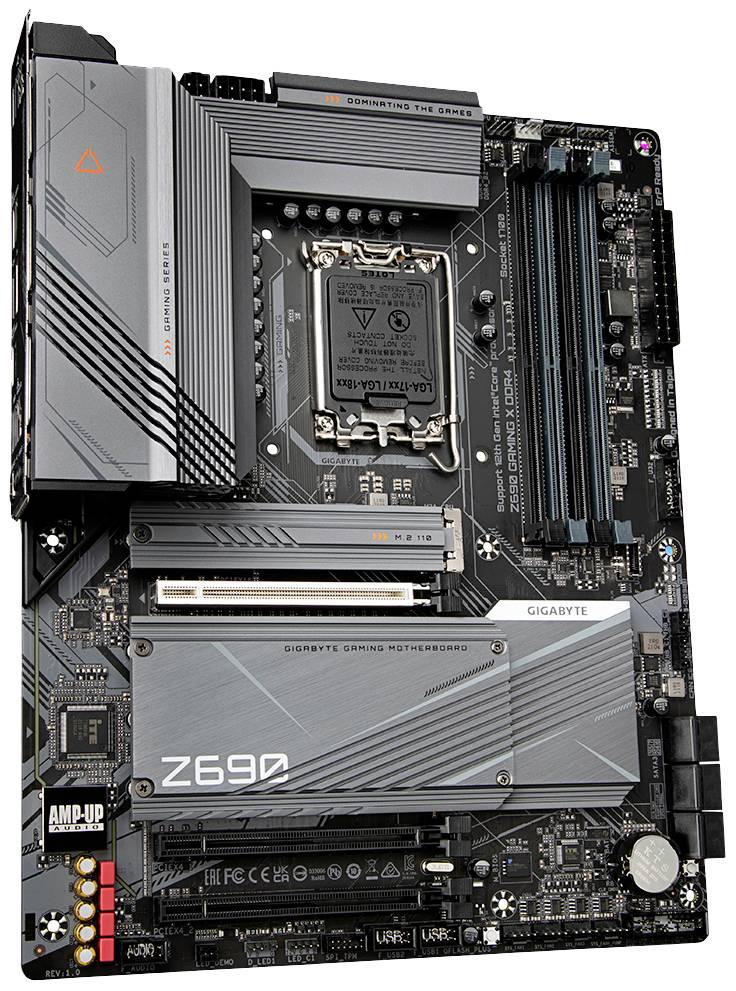 Gigabyte Z690 GAMING X DDR4 (rev. 1.0) Mainboard Sockel (PC) Intel® 1700 Formfaktor (Details) ATX Mainboard-Chipsatz Intel® Z690