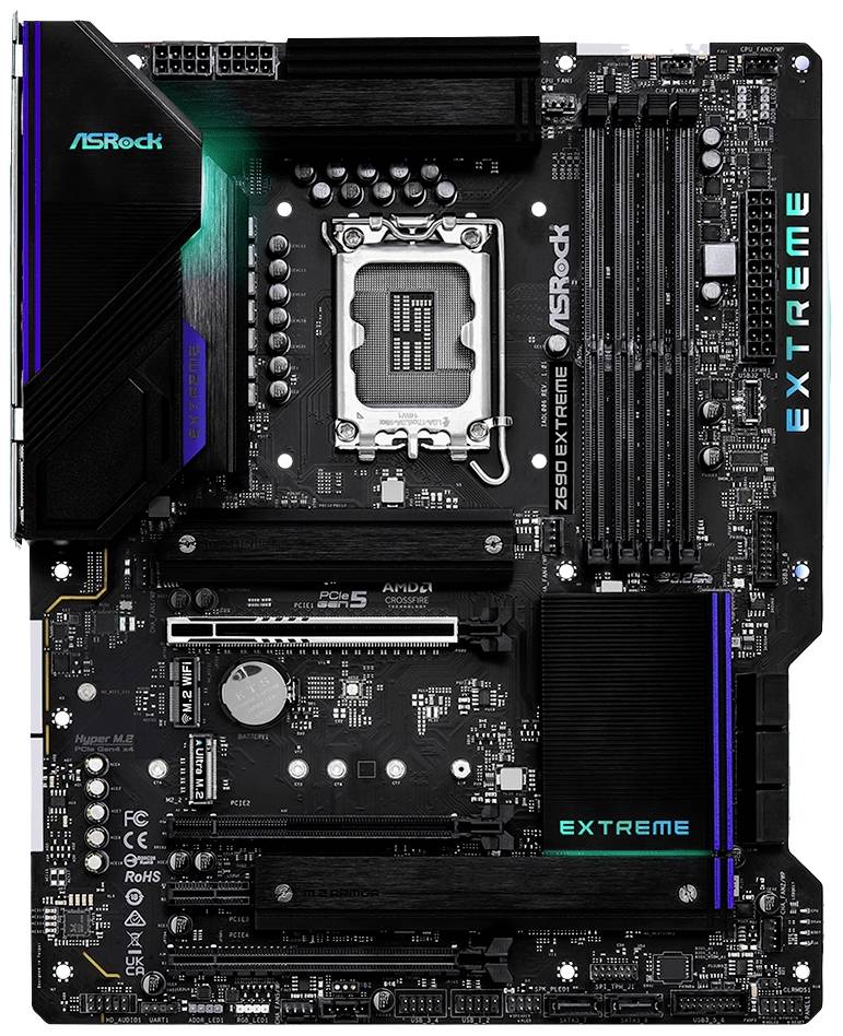 ASRock Z690 Extreme Mainboard Sockel (PC) Intel® LGA 1700 Formfaktor (Details) ATX Mainboard-Chipsatz Intel® Z690