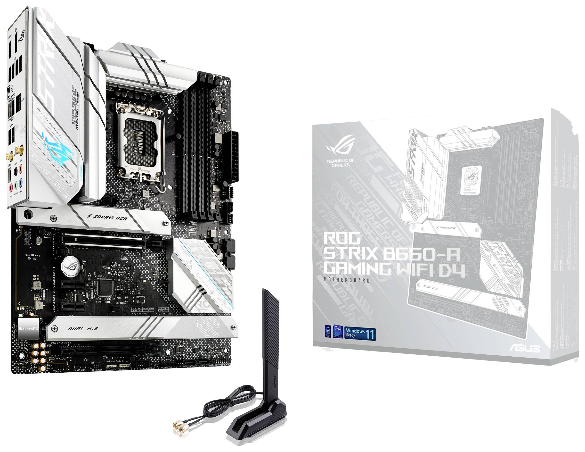 Asus ROG STRIX B660-A GAMING WIFI D4 Mainboard Sockel (PC) Intel® LGA 1700 Formfaktor (Details) ATX Mainboard-Chipsatz Intel® B660
