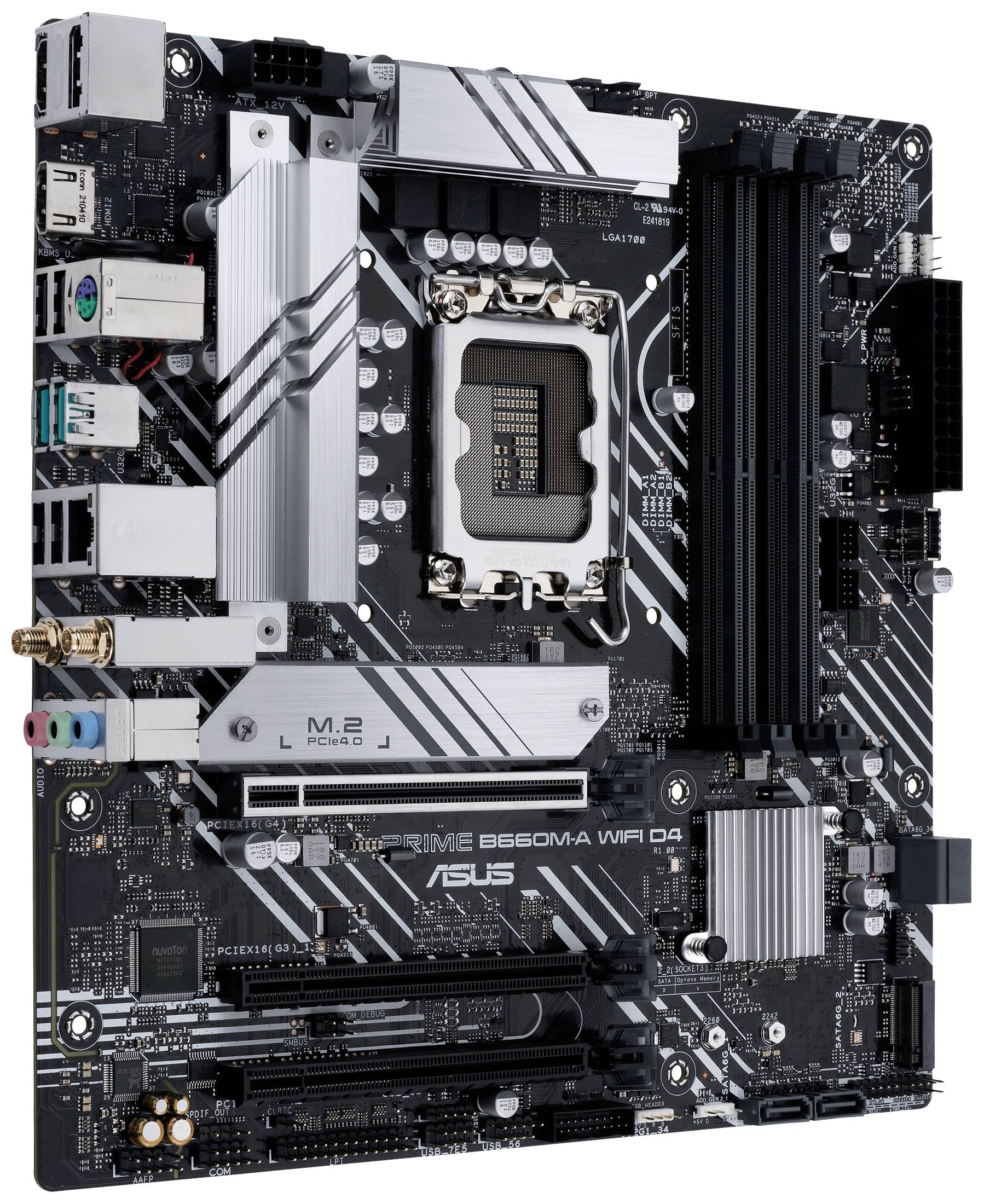 Asus PRIME B660M-A WIFI D4 Mainboard Sockel (PC) Intel® LGA 1700 Formfaktor (Details) Micro-ATX Mainboard-Chipsatz Intel® B660