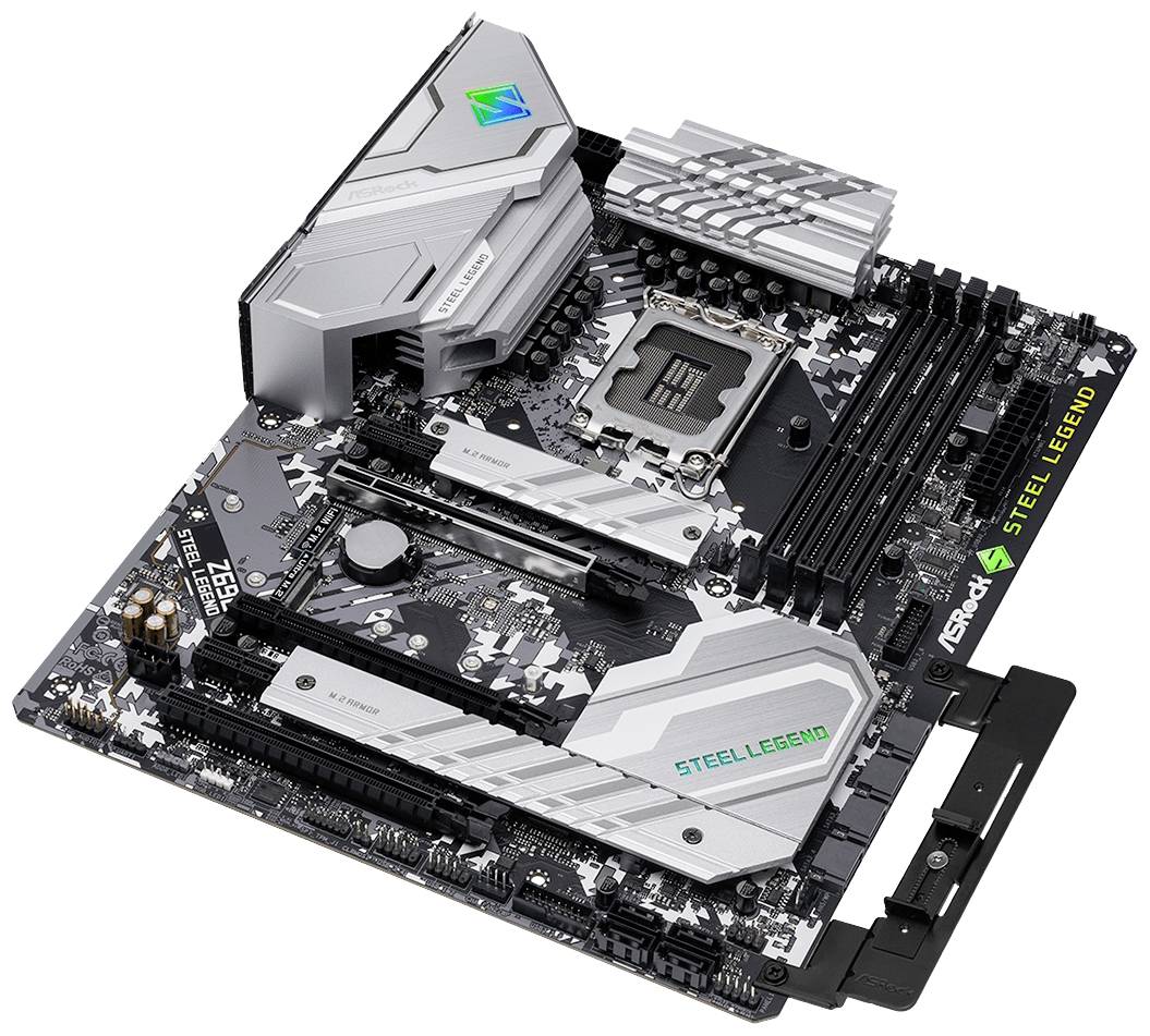 ASRock Z690 Steel Legend Mainboard Sockel (PC) Intel® LGA 1700 Formfaktor (Details) ATX Mainboard-Chipsatz Intel® Z690