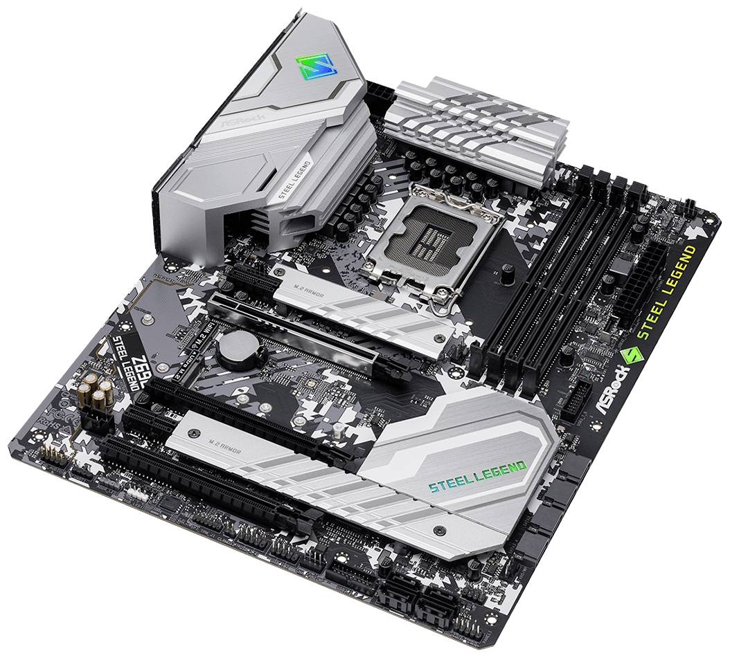 ASRock Z690 Steel Legend Mainboard Sockel (PC) Intel® LGA 1700 Formfaktor (Details) ATX Mainboard-Chipsatz Intel® Z690