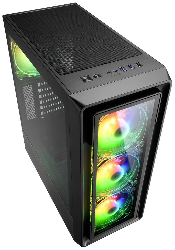Sharkoon TK4 RGB Midi-Tower PC-Gehäuse Schwarz