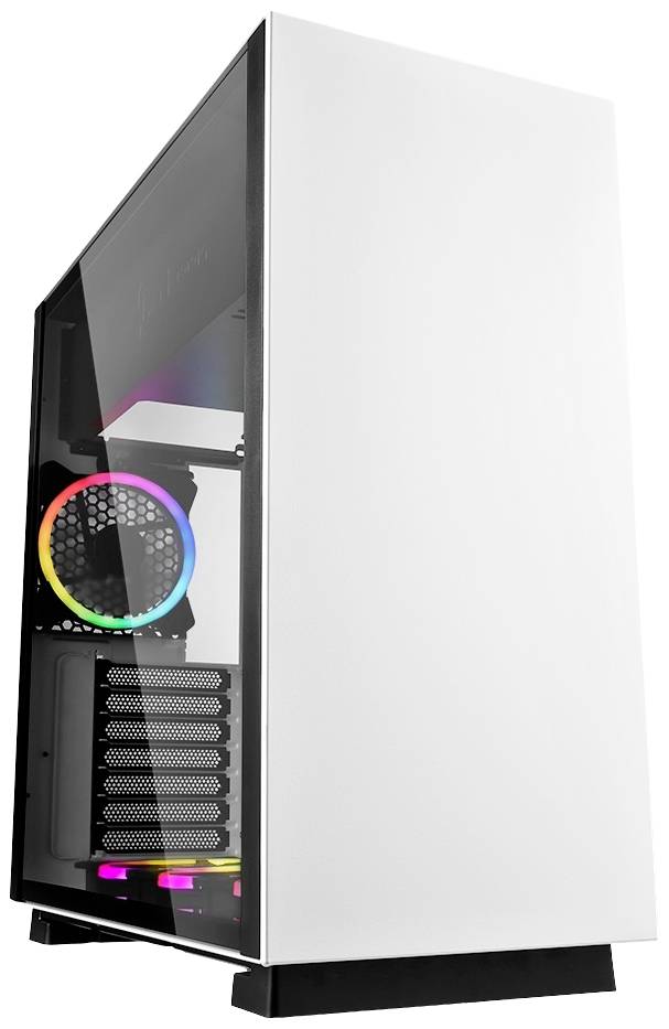 Sharkoon Pure Steel RGB Midi-Tower PC-Gehäuse Weiß
