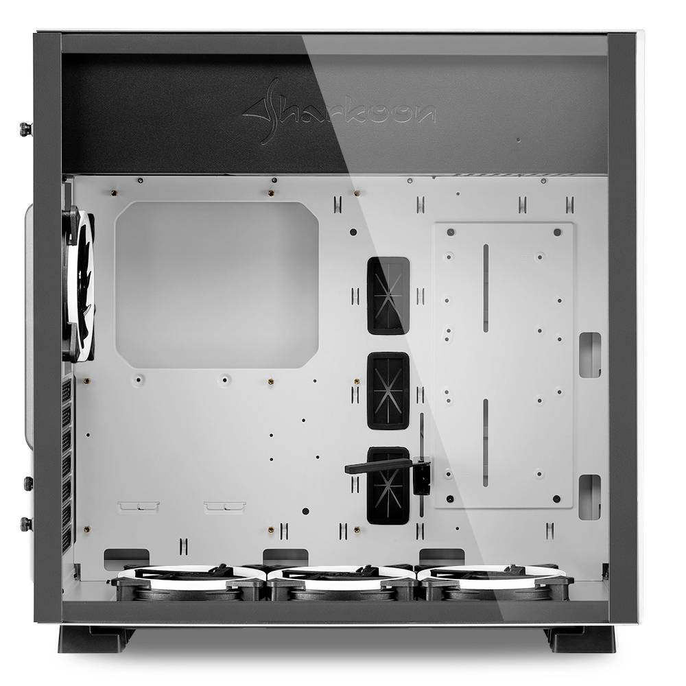 Sharkoon Pure Steel RGB Midi-Tower PC-Gehäuse Weiß