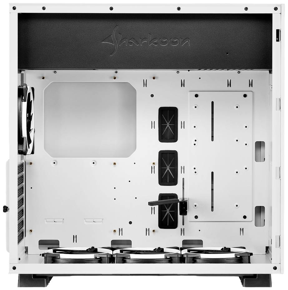 Sharkoon Pure Steel RGB Midi-Tower PC-Gehäuse Weiß