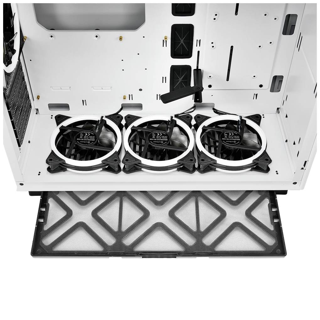 Sharkoon Pure Steel RGB Midi-Tower PC-Gehäuse Weiß