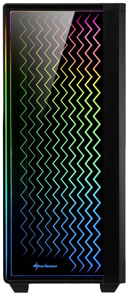 Sharkoon RGB LIT 200 Midi-Tower PC-Gehäuse Schwarz