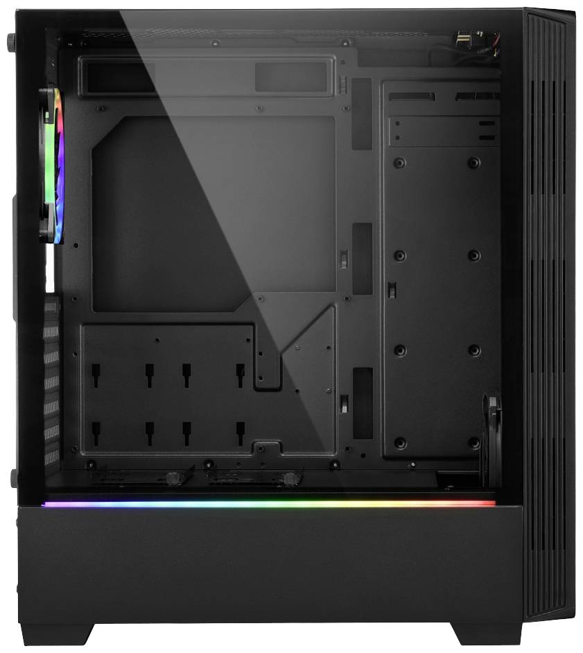 Sharkoon RGB LIT 200 Midi-Tower PC-Gehäuse Schwarz