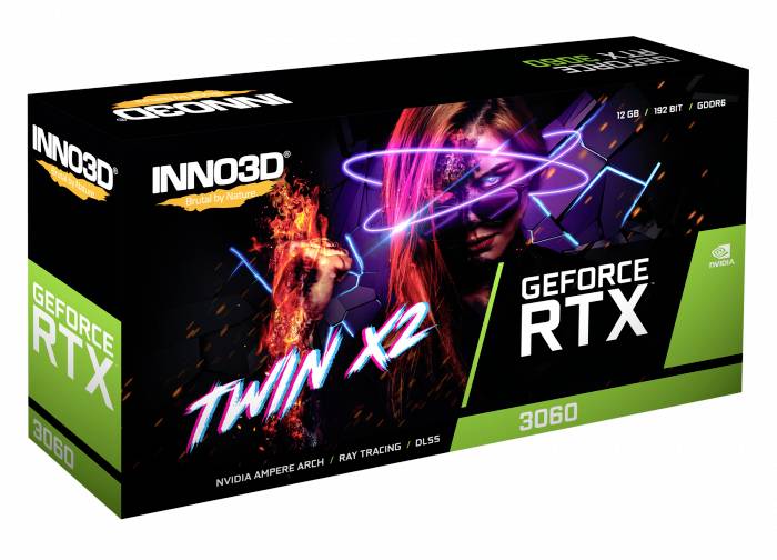 Inno 3D Grafikkarte Nvidia GeForce RTX 3060 12 GB GDDR6-RAM PCIe 4.0 x16, HDMI®, DisplayPort