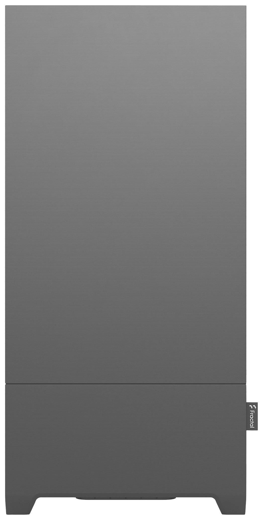 Ein minimalistischer, grauer Lautsprecher mit rechteckiger Form und glatter Oberfläche, geeignet für moderne Wohnräume.