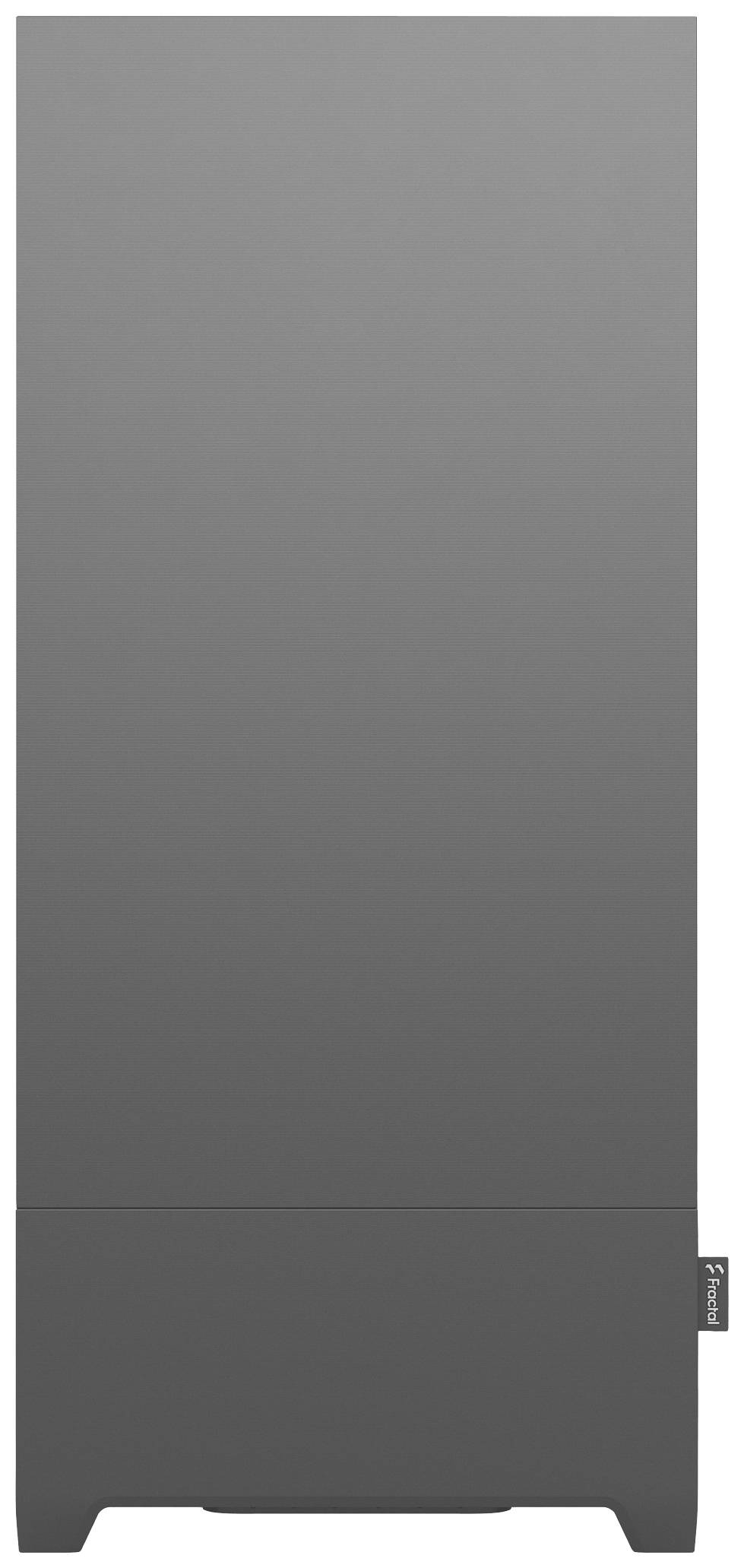 Graues, rechteckiges Standgerät ohne sichtbare Details oder Hardware, möglicherweise ein Lautsprechersystem.