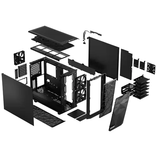 Fractal Design Meshify 2 Tower PC-Gehäuse Schwarz Fractal Design Meshify 2 Tower PC-Gehäuse Schwarz